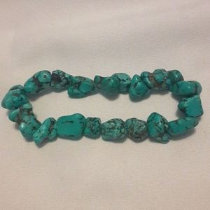 Genuine Turquouse stretchy bracelet
